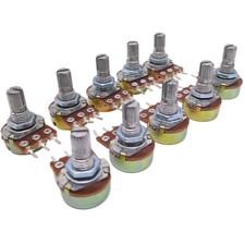 10 pcs 10K ohm Linear Taper Rotary Potentiometer Panel pot B10K 20mm picture