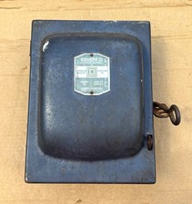 VINTAGE 1940s SQUARE D SAFETY DISCONNECT SWITCH BOX 30A 230V D96351 DETROIT picture