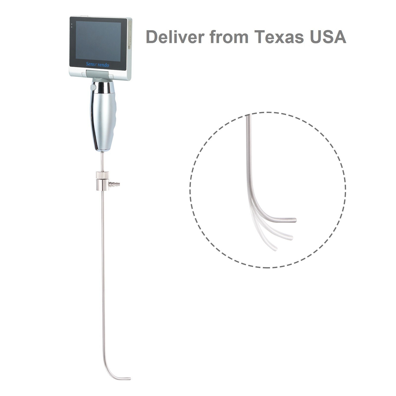 (US Delivery) Touchscreen Video Stylet for airway Intubation(1Display +1 Stylet)