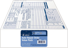 ABFGT3811 Garage Repair Order, 3-Part, Carbonless, 250/BOOK - 2 PACK picture