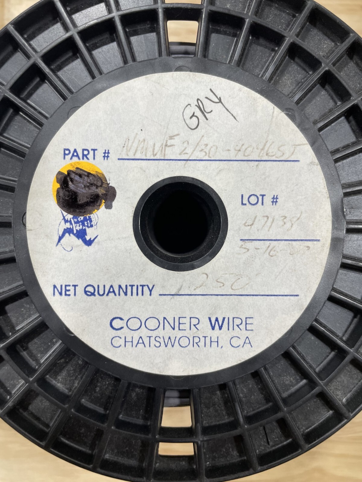 Cooner Wire NMUF 2/30-4046SJ Ultra-Flexible Micro PVC Cable, Gray, 2C, 250 ft.