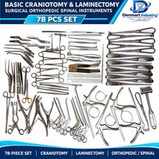 Basic Craniotomy & Laminectomy Surgical Orthopedic Spinal Instruments 78 Pcs Set picture