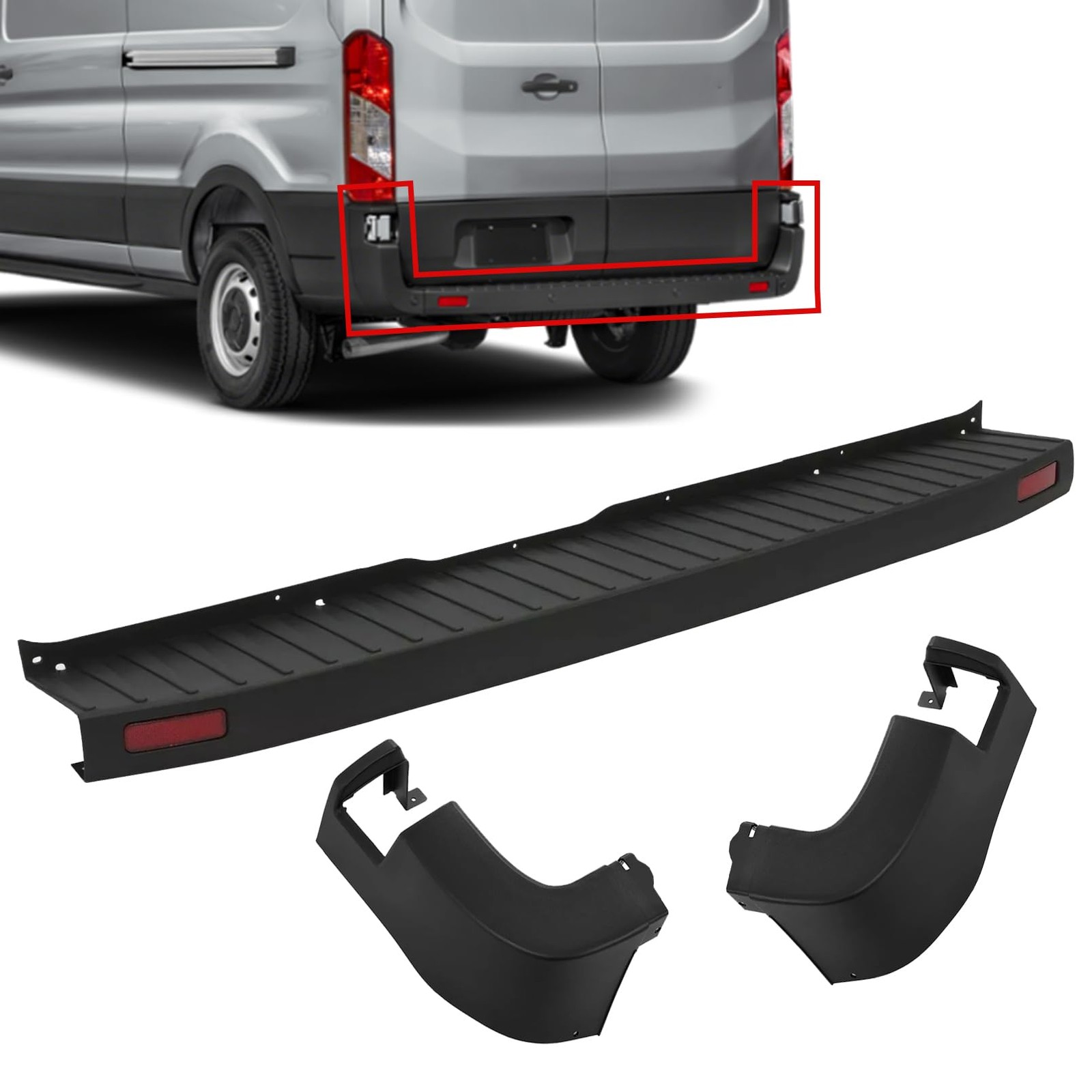 Rear Bumper Cover Side End Cap Fit Transit Van 150-350 2015-2022 BK3117926AG