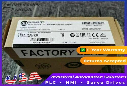 2023 New Sealed Allen Bradley 1769-OB16P SER B CompactLogix 16 Pt D/O Module
