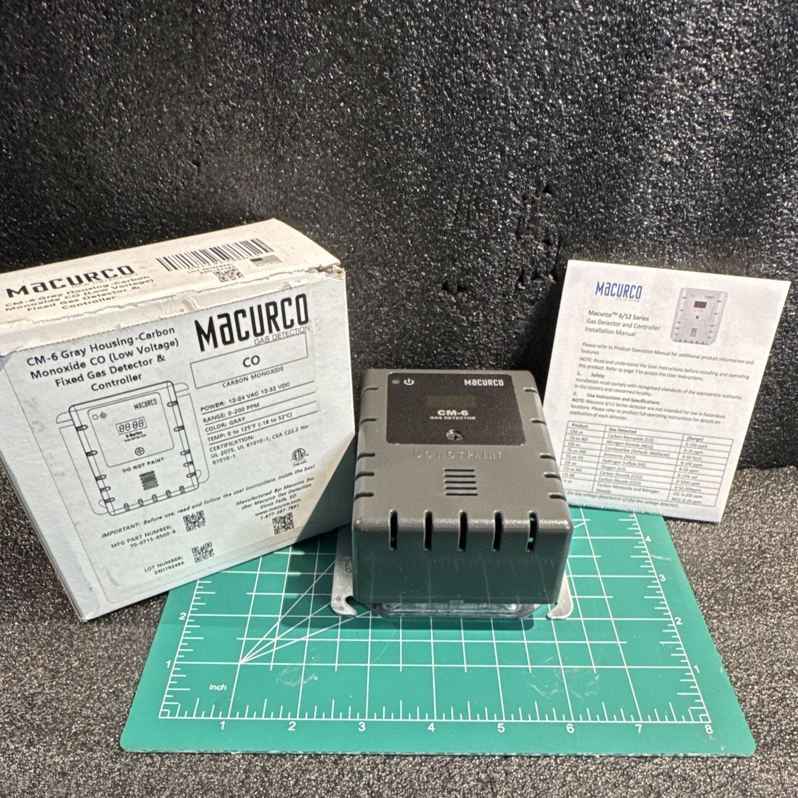 Macurco CM-6 Carbon Monoxide (CO) Detector Controller Low Voltage Gray NIB NOP Macurco CM-6 Carbon Monoxide (CO) Detector Controller Low Voltage Gray NIB NOP