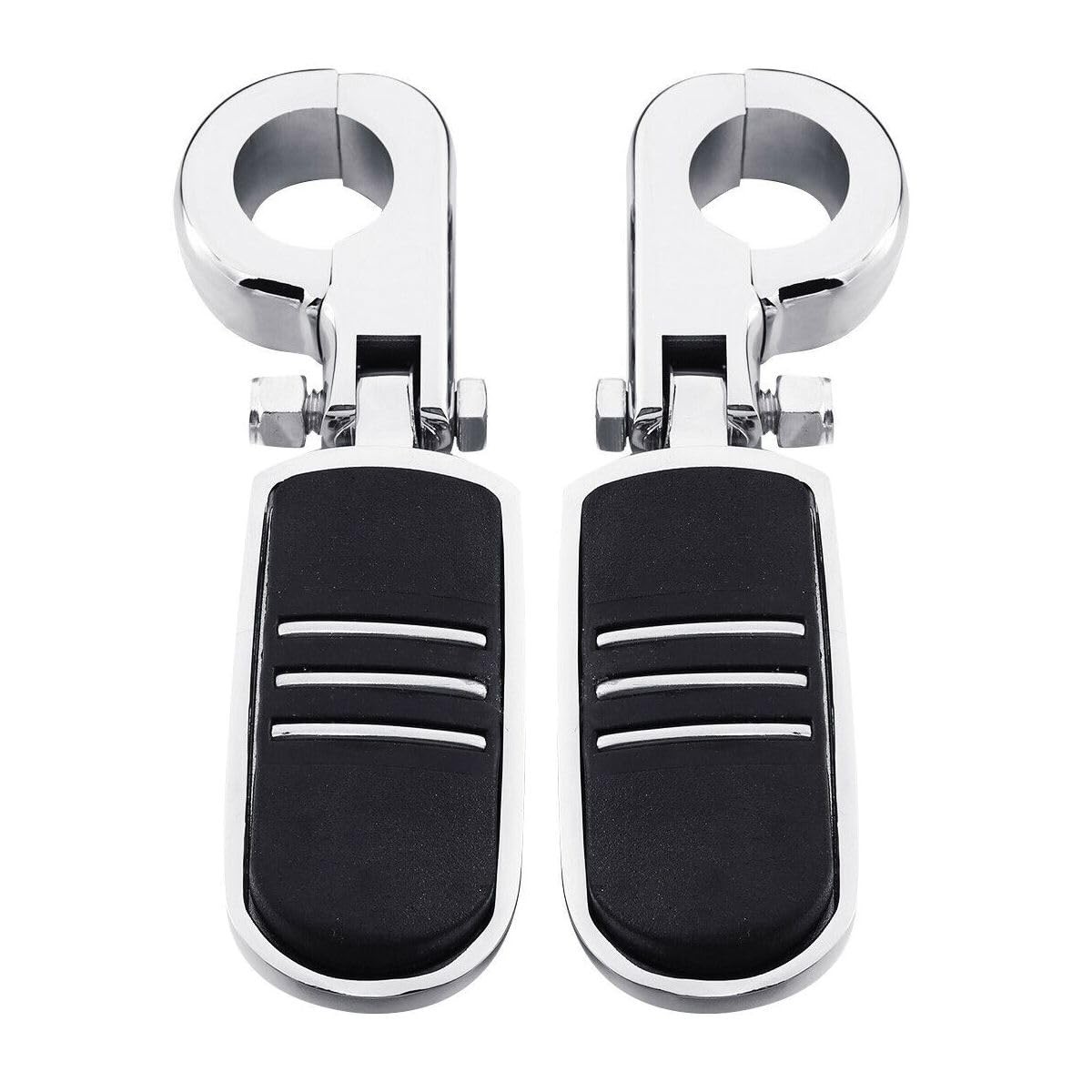 Folding Highway Foot Peg Mounts Pair 2pcs, 1-1/4\
