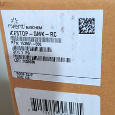 nVent Raychem ICESTOP-GMK-RC Metal Rectangular Roof Clip, 50 Pack picture