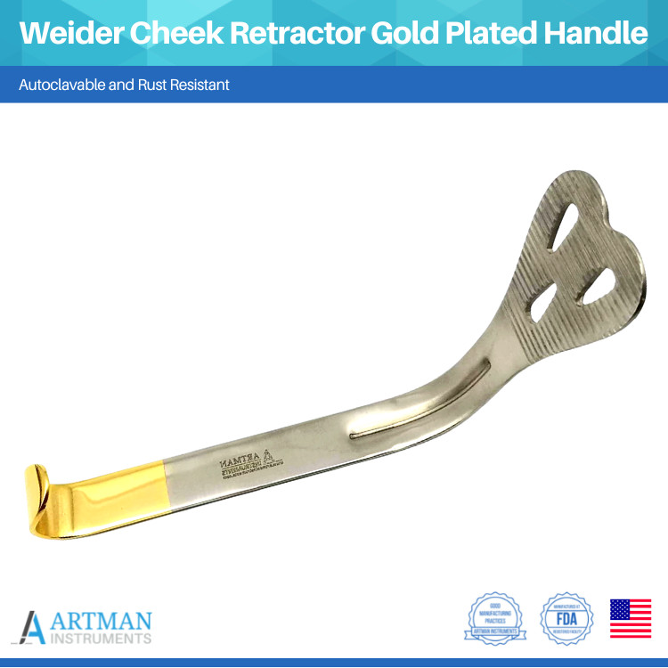 Weider Cheek Tongue Retractor Medium Size Surgical ARTMAN