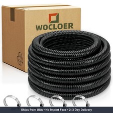 Pond Tubing 1” × 20 Feet Black Flexible PVC Pond Hose,Garden PVC Tube - Reinforc picture