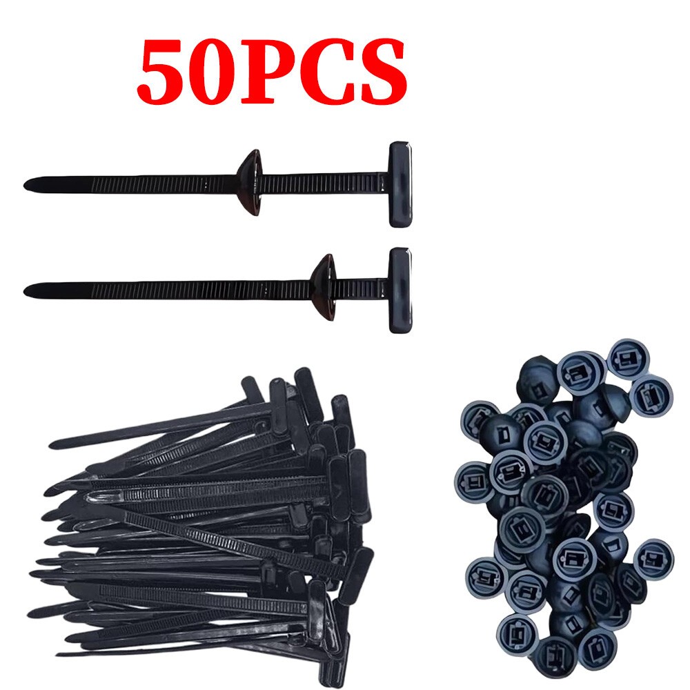 50pcs，100pcs Nylon Universal Cable Tie Buckle Heavy Duty Self-Locking 
