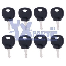 8 Pcs Ignition Keys for Bobcat New Holland Industrial JCB Bomag Hamm Roller picture