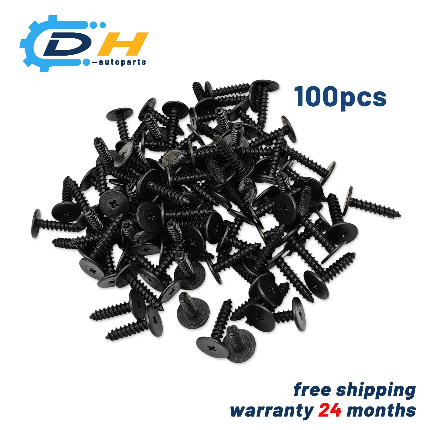 New 100Pcs Flat Head Tapping Screw for Honda Odyssey 2010-2022
