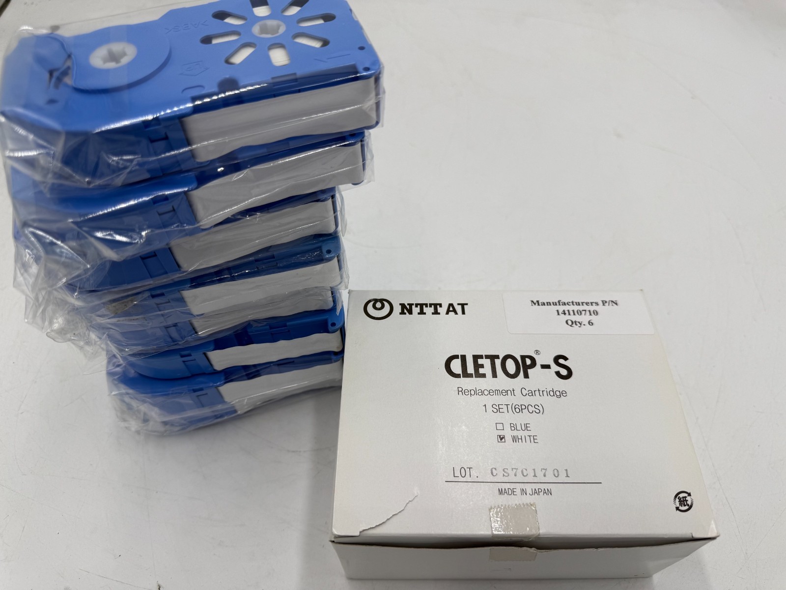 Lot of 14 NTTAT CLETOP-S 14110710 White Tape
