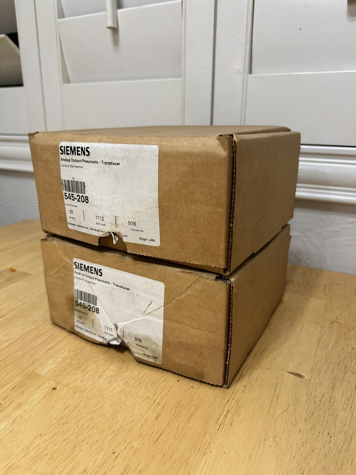 Siemens 545-208 Analog Output Pneumatic Transducer