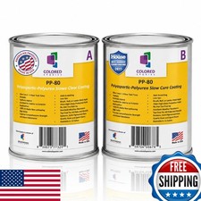 Colored Epoxies PP-80 Polyaspartic Floor Coating Clear Topcoat 0.5 Gallon Kit picture