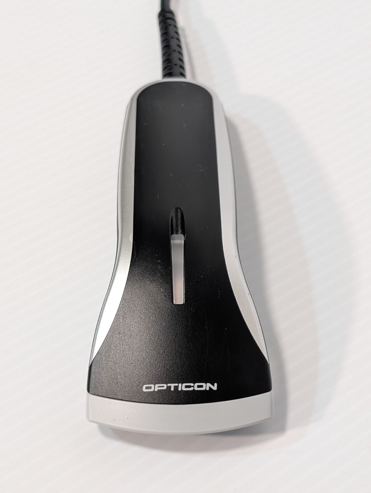 Optoelectronics Opticon OPR2001 Handheld Laser Wand Barcode Scanner with stand