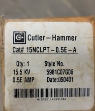 Cutler Hammer 15NCLPT-0.5E-A 15.5 MAX KV 0.5E AMP picture