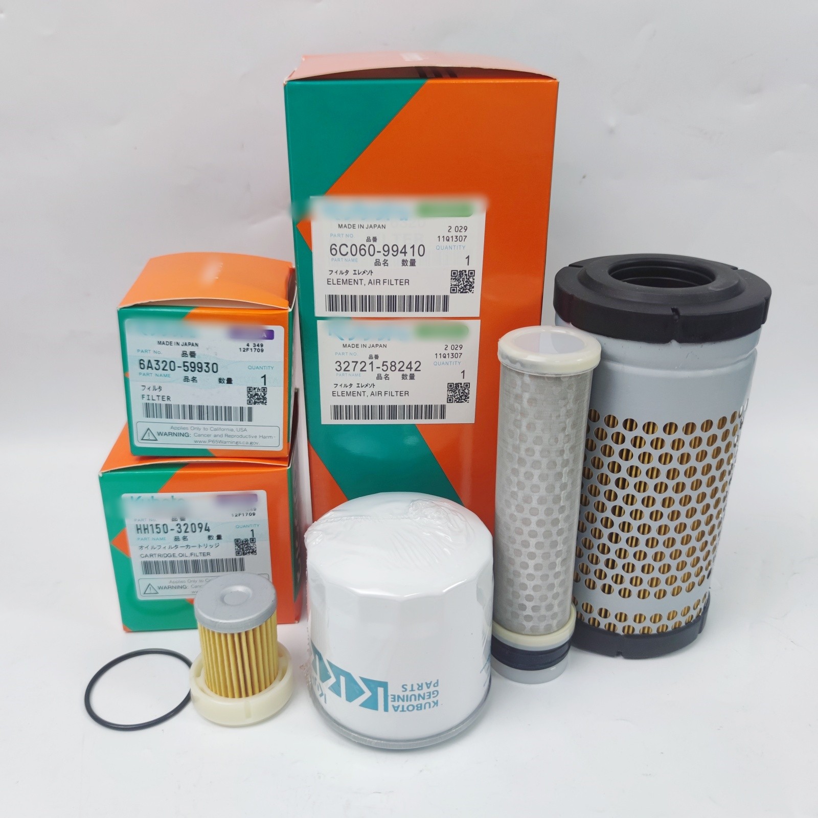 Fit For Kubota B7500 B7510 B7610 Service Filter Kit 6C060-99410 32721-58242
