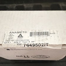 Anamet Anaconda Sealtite 7649502IT 2in 90° Type A Liquid-Tight Fitting NEW SEAL picture