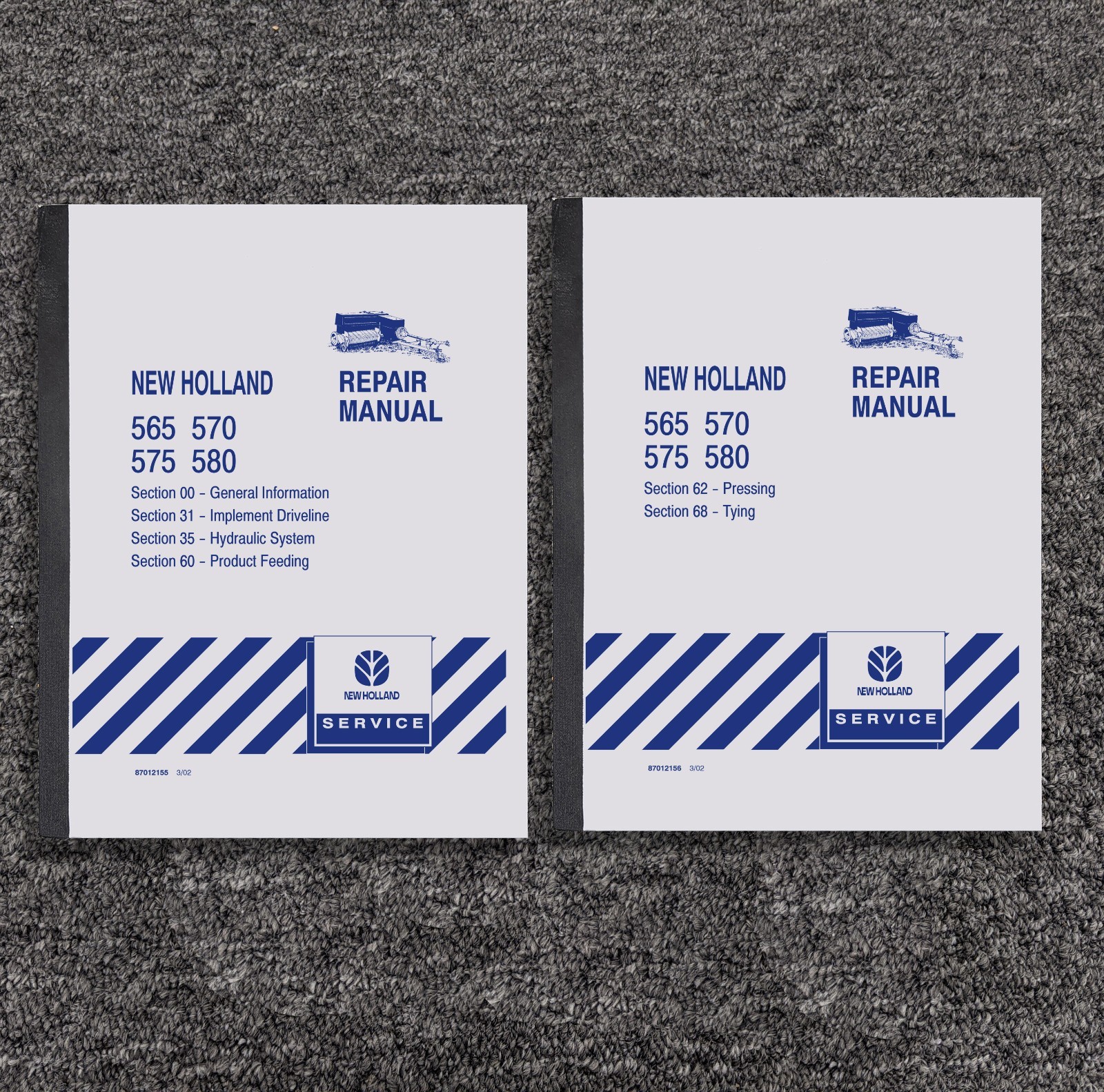 New Holland 565 570 575 580 Square Baler Shop Service Repair Manual Set New Holland 565 570 575 580 Square Baler Shop Service Repair Manual Set