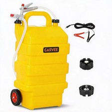 16 Gallon Portable Fuel Caddy Tank with 12V 4AA Pump 3.8 GPM Diesel picture