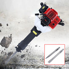 52cc Gas-Powered Demolition Jack Hammer Concrete Breaker Drill + 2 Chisel USA picture