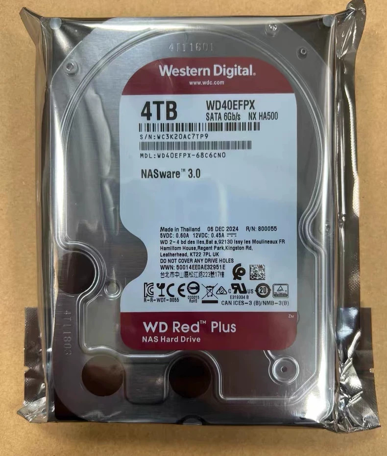 Western Digital Red Plus WD40EFPX 4TB 3.5