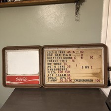 Vintage Original Coca-Cola 4’4” x 1’9” Menu Dry Erase Board Changeable Letters picture