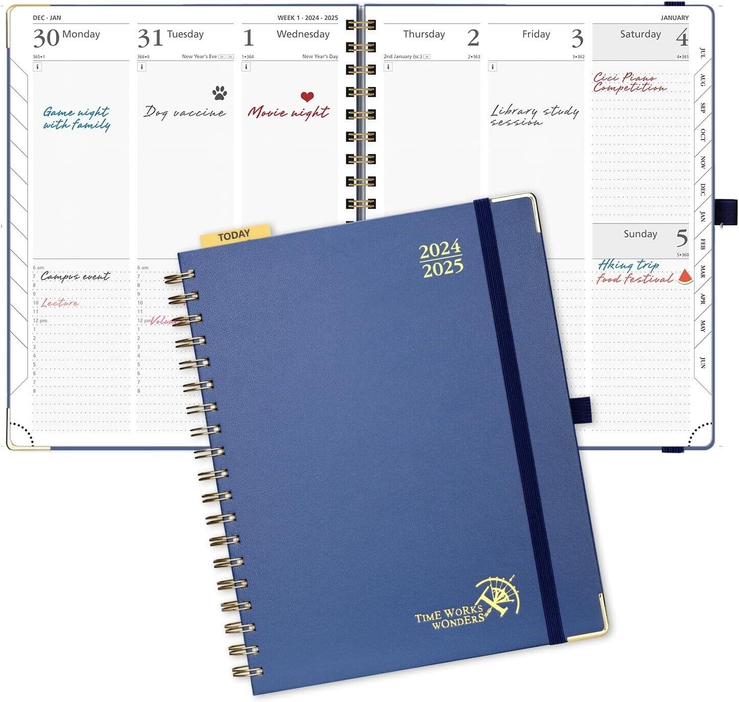 POPRUN Planner 2024-2025, Academic Planner(July 2024-June 2025) Daily Weekly and