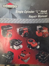 Briggs And Stratton Single Cylinder L Head Repair Manual Book picture