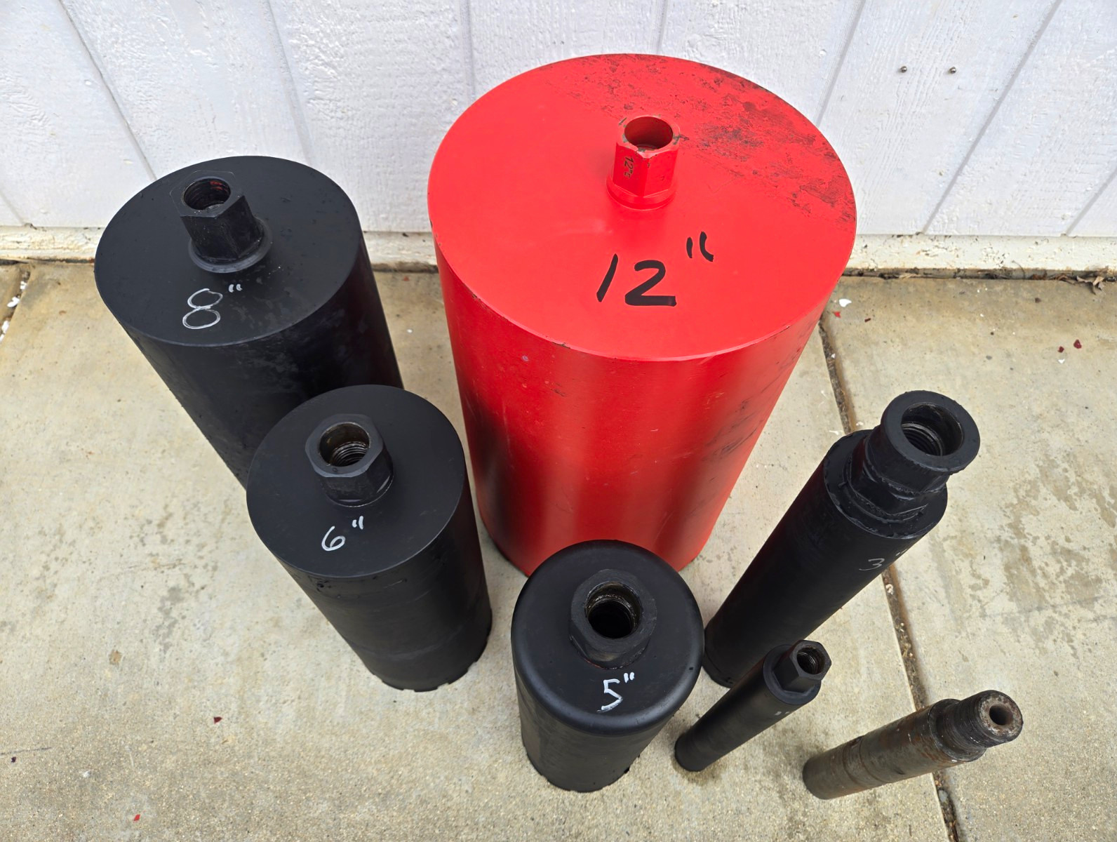 Core Drill Bit Lot Concrete Core Bits/Coring Barrels 12\