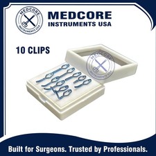 YASARGIL Aneurysm Titanium Clips Neurosurgery Instruments Set Of 10 PCS picture