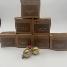 Vintage ITT 130BA Telephone Ringers Lot of 7 NOS Golden-Tone Ringer Units picture