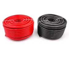 10 AWG Gauge Automotive Primary Wire 50 ft Red & 50 feet Black Power Cable picture