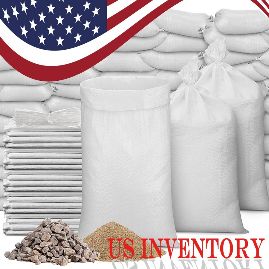 14x26inc UV resistant ultra durable empty white woven polypropylene sandbag 14x26inc UV resistant ultra durable empty white woven polypropylene sandbag