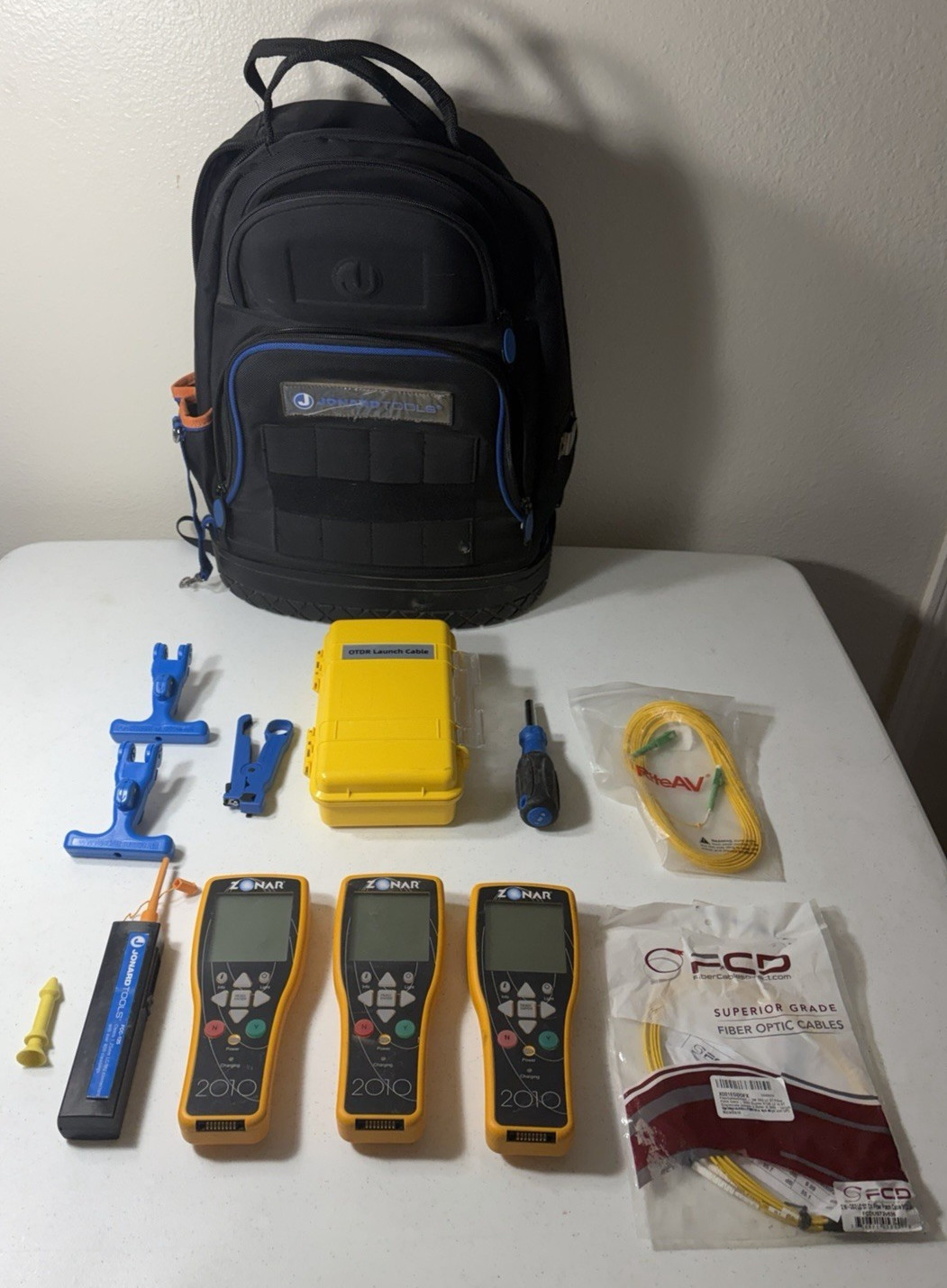 Professional Fiber Optic Coax Lot Jonard Tools Backpack Electronics Professional Fiber Optic Coax Lot Jonard Tools Backpack Electronics