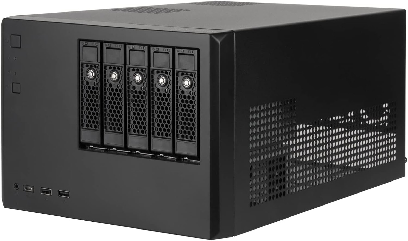 NAS Chassis 5-Bay SAS 12G SATA 6G Hot-Swappable CS351 Black Micro-ATX Case