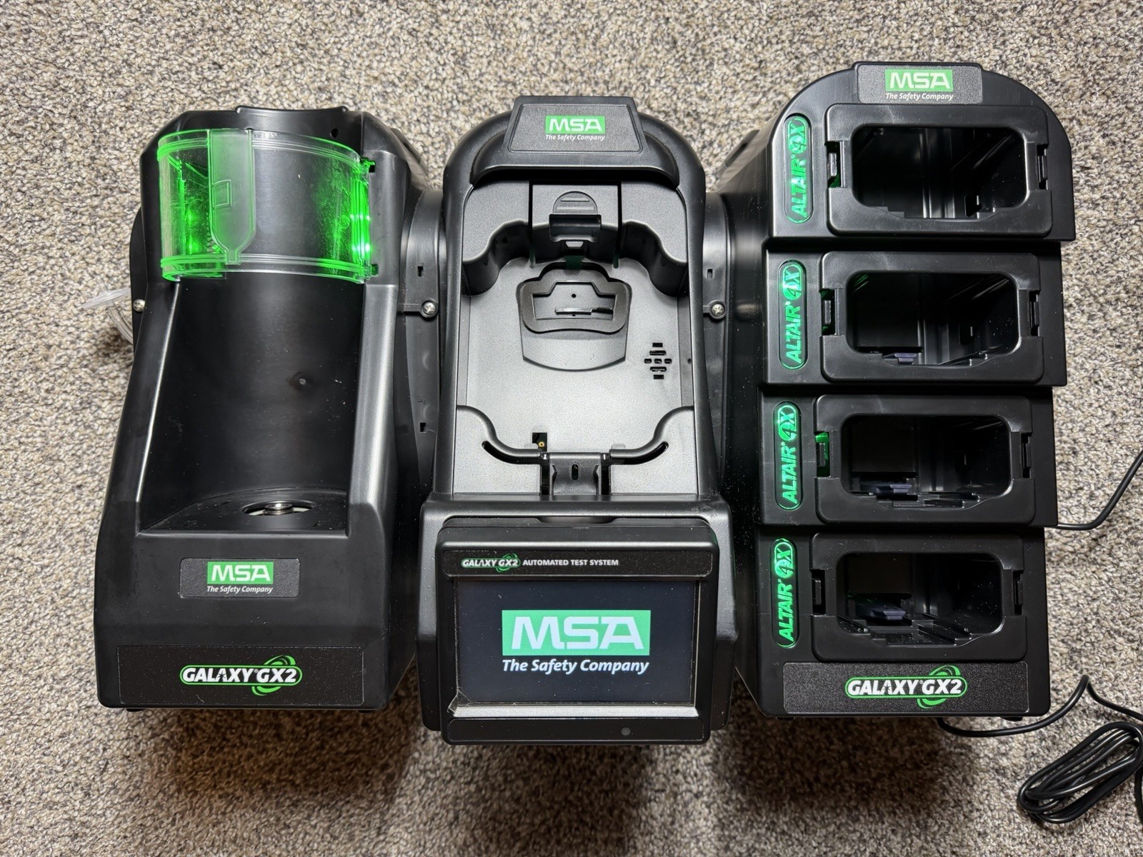 MSA Galaxy GX2 Automated System w/ Smart Cylinder Holder & Multi-Bay Charger MSA Galaxy GX2 Automated System w/ Smart Cylinder Holder & Multi-Bay Charger