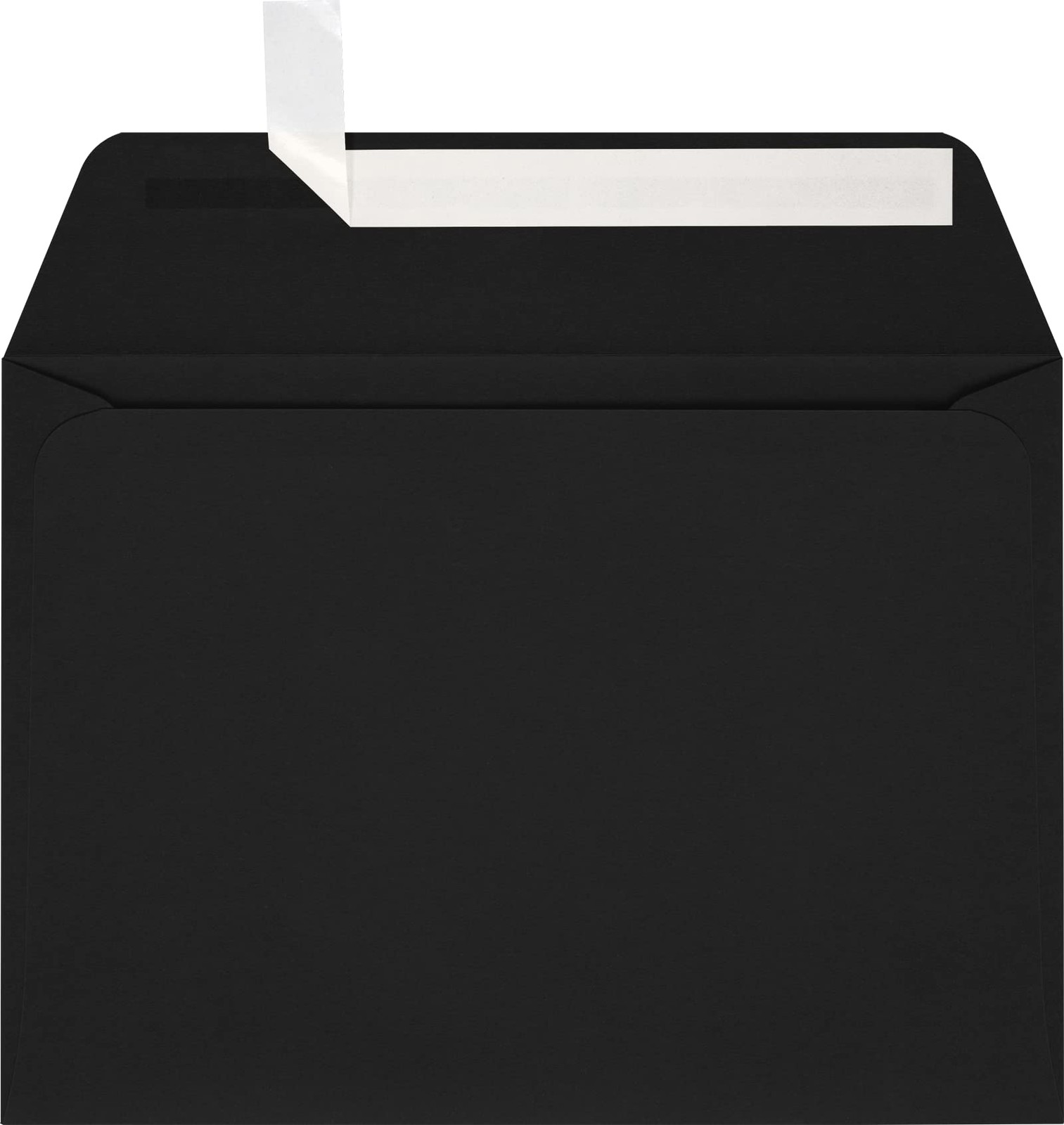 LUXPaper A7 Full Face Window Envelopes 5.25x7.25 Inch Black 50 Qty