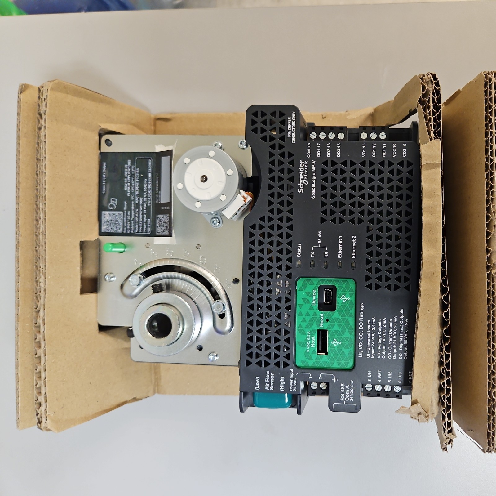 Schneider Electric SXWMPV7AX10002 SpaceLogic MP-V-7A Controller BACnet IP