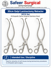 3PCS Gelpi Laminectomy Retractor 30cm Orthopedic Spine Surgical Stainless Steel picture
