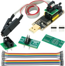 CH341A EEPROM BIOS Programmer SPI I2C + SOIC8 SOP8 Clip + SOP8 SOP16 Conversion  picture