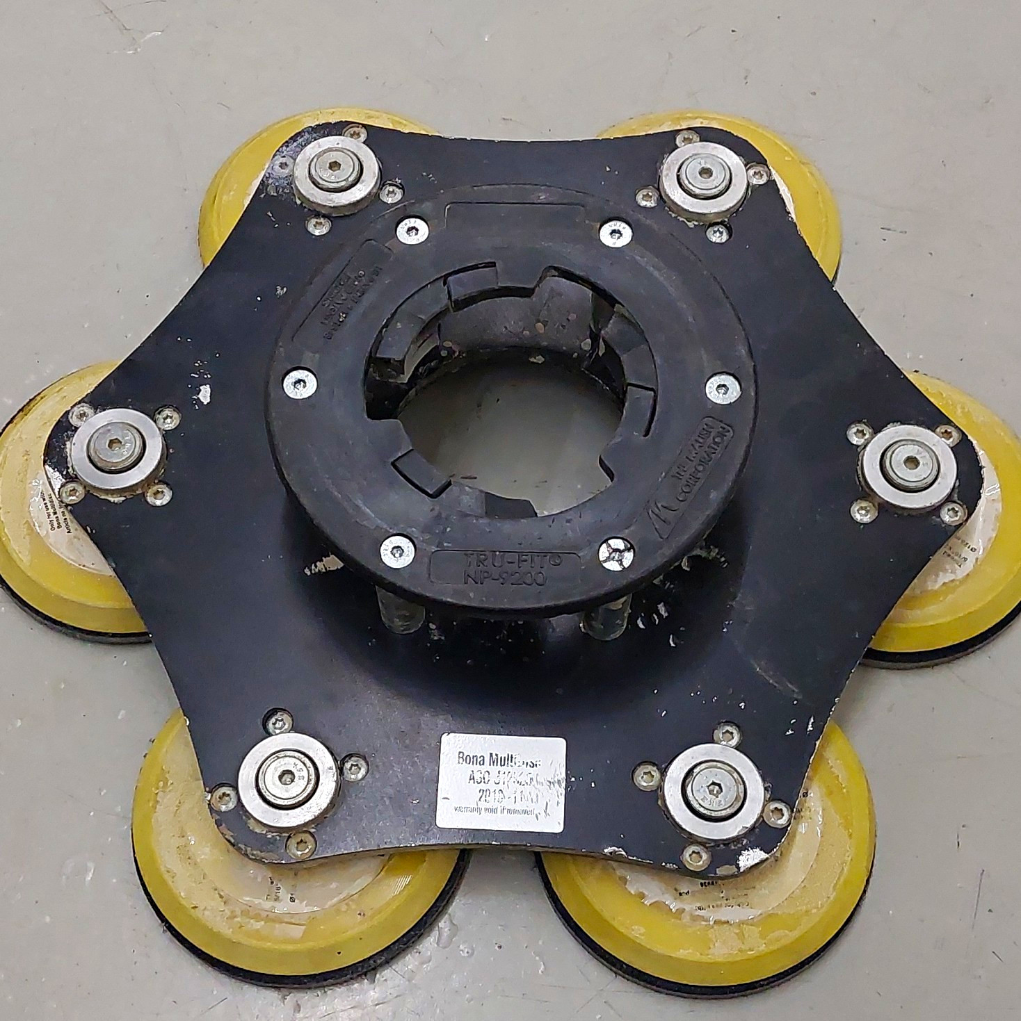 Bona MultiDisc 6-Pad Driver Plate Scrubber/Buffer Attachment ADJ 30P