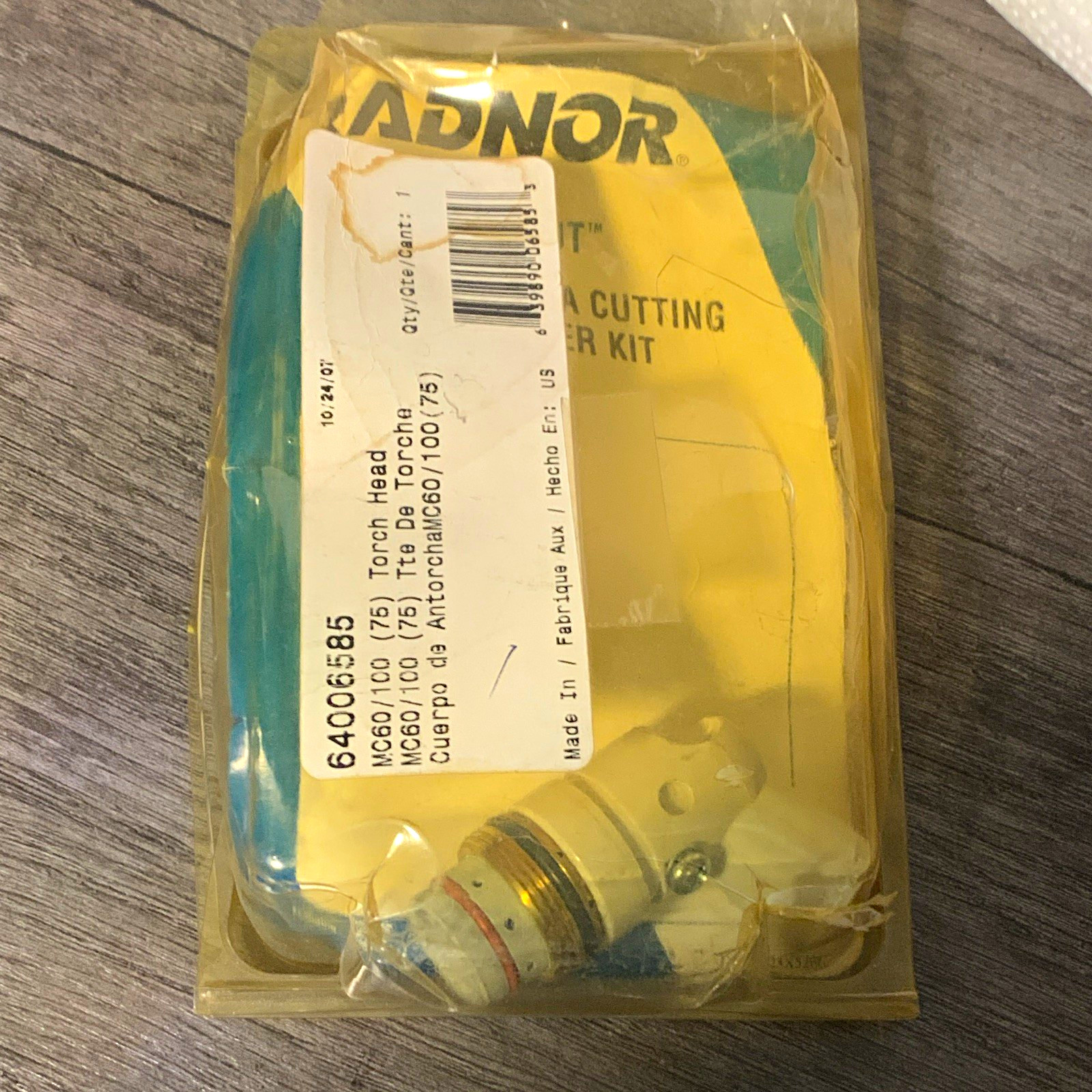 Radnor Mastercut MC60/MC100 Hand Torch Replacement Head Kit 64006585