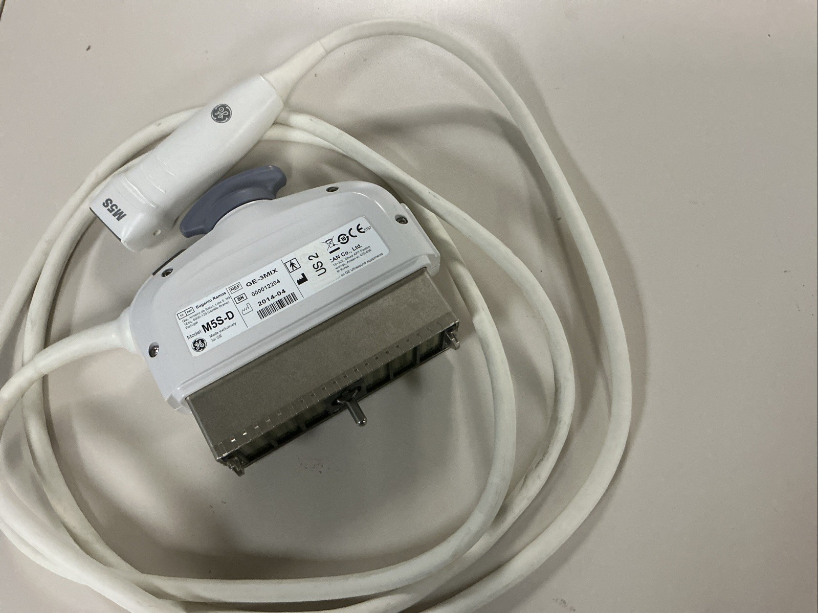 GE M5S-D Ultrasound Probe Transducer  MFR Date: 4/2014. See Test Images