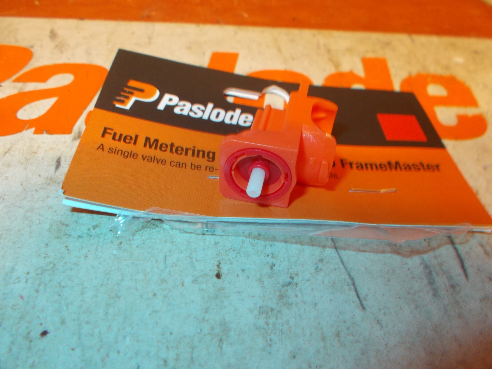 Paslode # 902272R Metering Valve Red - One Piece - Fits Orange Fuel Cell Framers