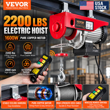 Electric Hoist 2200 lbs Wireless Remote AUTHENTIC VEVOR 1600W 220V Crane Lift US picture