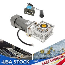 AC110V 370W Electric Worm Gear Motor Speed Controller Industrial Gearbox RV50 picture