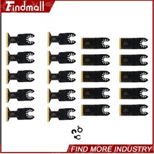 Findmall 20 PCS Titanium Oscillating Multi Tool Blades Kit for Metal & Wood picture