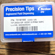 Nordson EFD Precision Tips 20GA 0.23 x 1.0 Pink 50 Pack MPN 7018166 picture